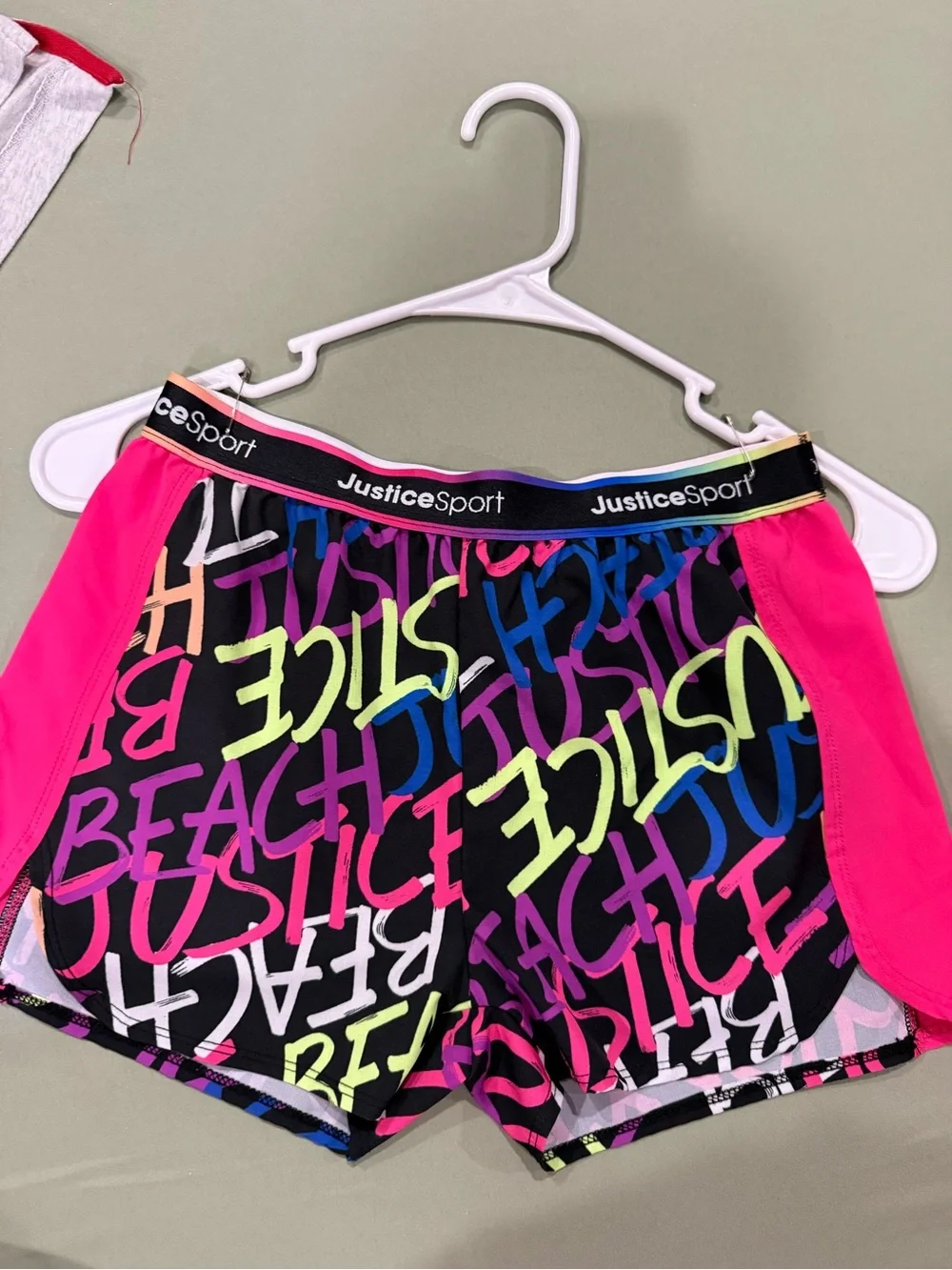 Justice Girls Tops (3) and Shorts (1)